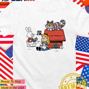 Alice in Wonderland X The Peanuts style T-Shirt