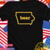 Beer Iowa State map T-Shirt