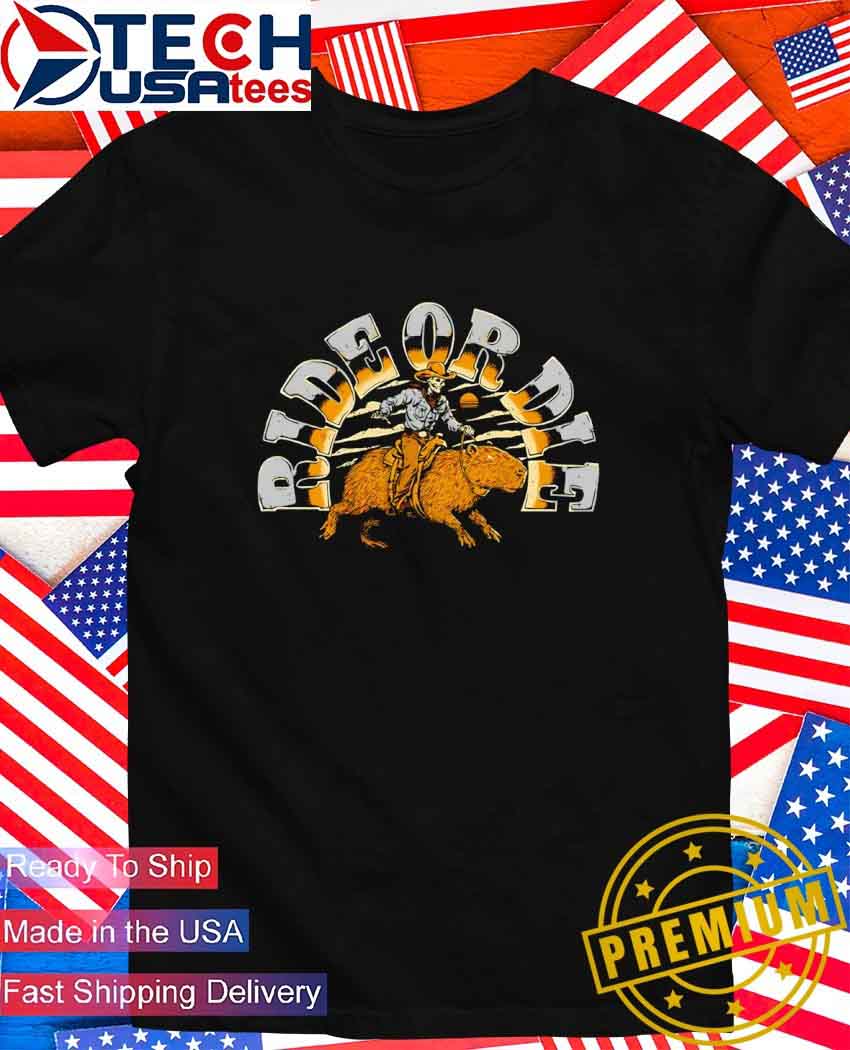 Capybara ride or die T-Shirt.jpg Capybara ride or die T-Shirt