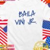 Eduardo Camavinga wearing Baila Vini Jr T-Shirt