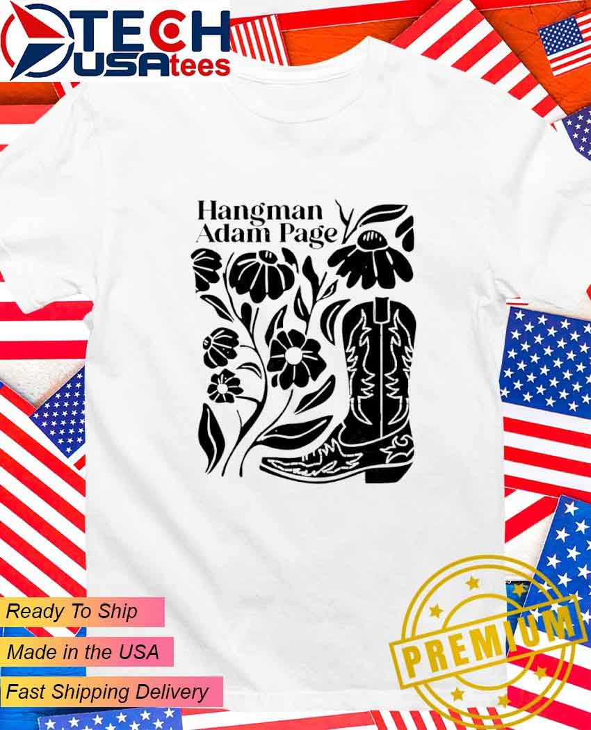 Hangman Adam Page flowers boot T-Shirt.jpg Hangman Adam Page flowers boot T-Shirt