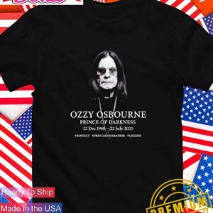 Ozzy Osbourne Prince of Darkness 1948–2025 T-Shirt