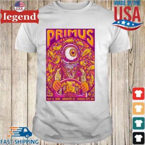 Primus On July 12 2025 In Kansas City MO Tour T-Shirt