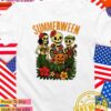 Summerween skeletons Halloween beach vibes T-Shirt