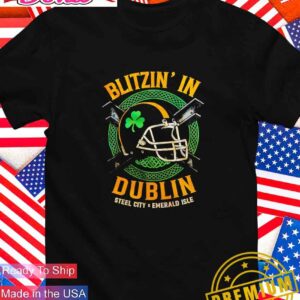 Blitzin’ in Dublin Steel City helmet T-Shirt