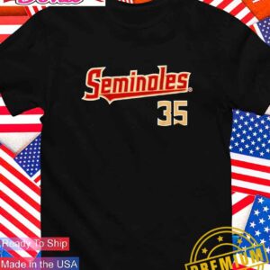 Cal Raleigh 35 Florida State Seminoles Baseball T-Shirt