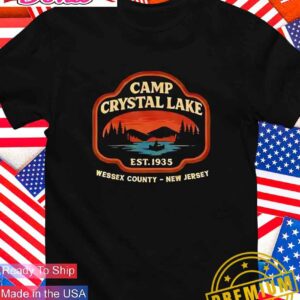 Camp Crystal Lake est.1935 Wessex County New Jersey T-Shirt