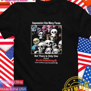 Depression has many faces but there is only one skull T-Shirt