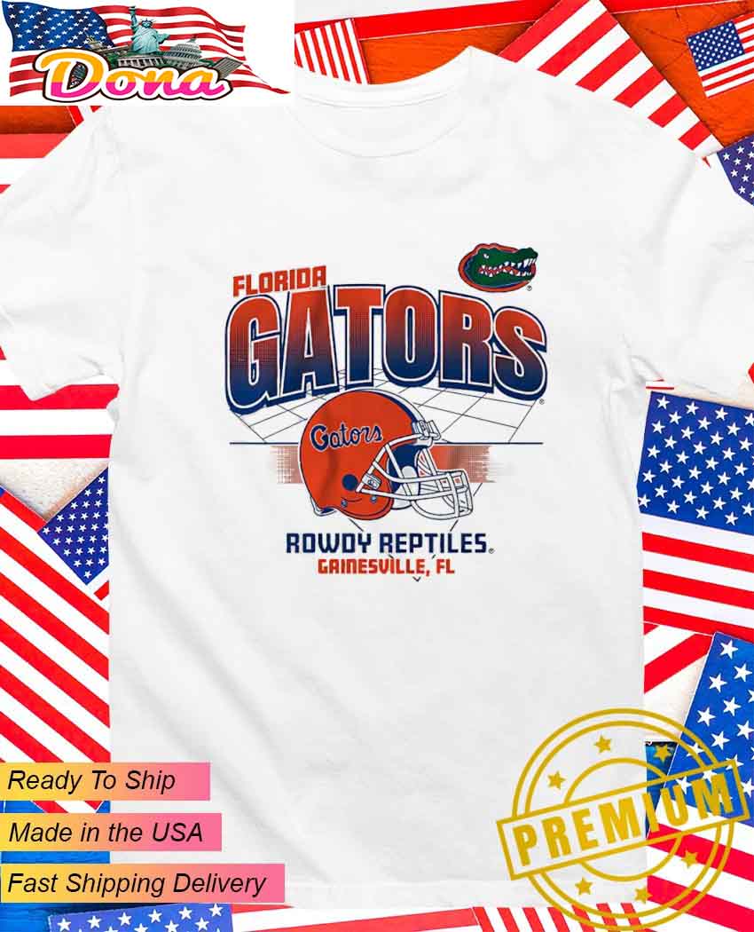 Florida Gators Football Rowdy Reptiles Gainesville helmet grid T-Shirt.jpg Florida Gators Football Rowdy Reptiles Gainesville helmet grid T-Shirt
