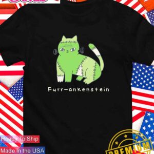 Furr-ankenstein Cat Frankenstein Halloween T-Shirt