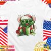 Green Santa Stitch Merry Christmas T-Shirt