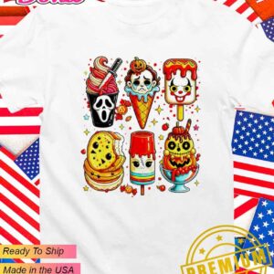 Horror movie summer popsicle Halloween ice cream T-Shirt
