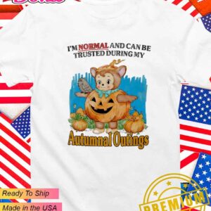 I’m normal and can be trusted during my autumnal outings pumpkin Halloween T-Shirt