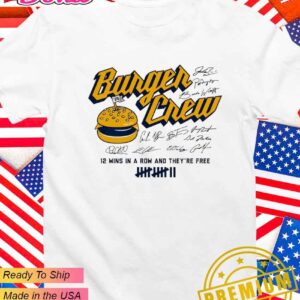 Milwaukee Brewers Burger Crew 12 wins in a row and they’re free signature T-Shirt