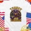 Minnesota Vikings NFL Happy Thanksgiving Turkey and Touchdowns T-Shirt