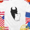 Muhehehe cat evil silhouette T-Shirt