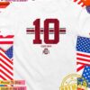 Ohio State Buckeyes Football Julian Sayin 10 name number stripe T-Shirt