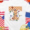 Tennessee Volunteers checkered Christmas Lights T-Shirt