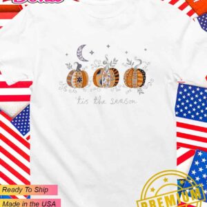 Tis the season pumpkin pattern Halloween T-Shirt