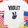 Violet peace hand Golden State Valkyries T-Shirt