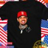 Chris Brown big face red hat signature T-Shirt
