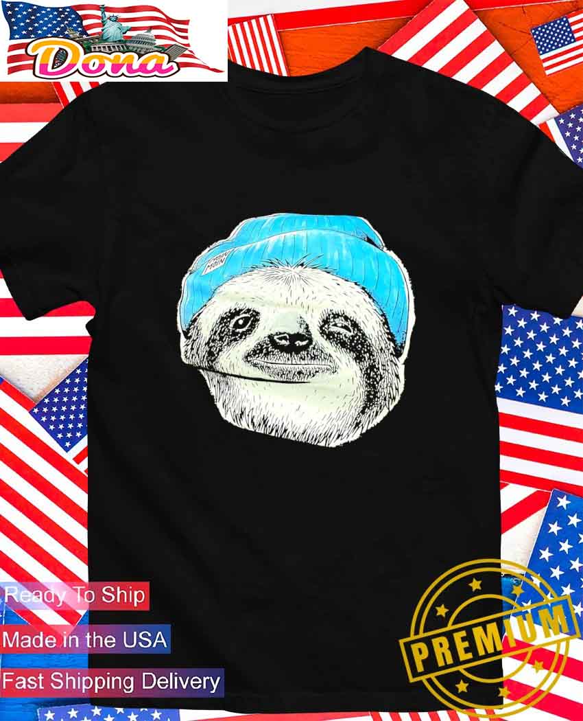 Sloth wearing beanie T-Shirt.jpg Sloth wearing beanie T-Shirt