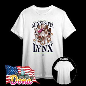 2025 Minnesota Lynx Basketball Team caricature T-Shirt