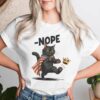 Black Cat No Kings October 18 No Kings Day T-shirt