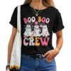 Boo Boo Crew Spooky Nurse Ghost Nursing Halloween Nurse T-shirt