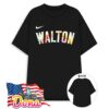 Boston Celtics Honor Bill Walton Nike logo tie dye T-Shirt