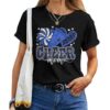 Cheer Mom Blue Cheerleader Game Day Cheer Mama Football T-shirt