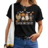 Chick Or Treat Chicken Halloween Costume Girls T-shirt