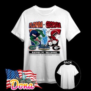Florida Gators vs. Georgia Bulldogs 2025 Rivalry Matchup mascot T-Shirt