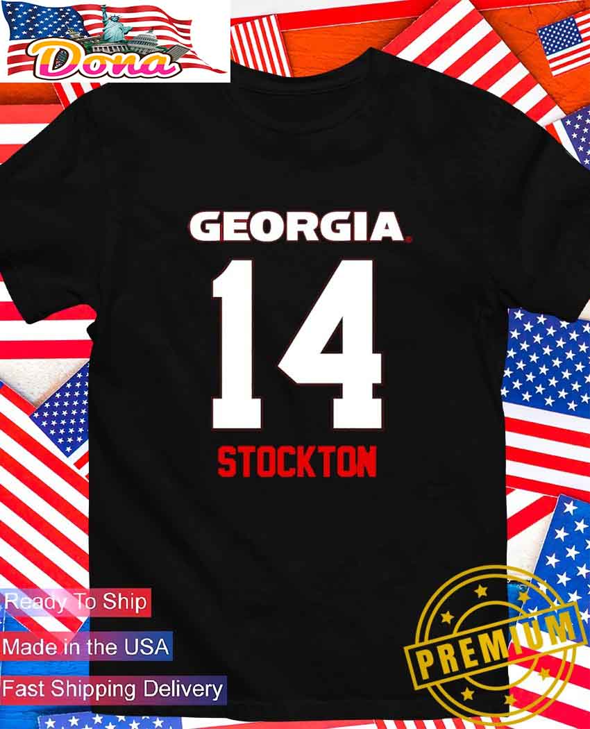 Georgia Bulldogs Football Gunner Stockton #14 T-Shirt.jpg Georgia Bulldogs Football Gunner Stockton 14 T-Shirt