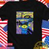 Green scream Aliens The Starry Night T-Shirt
