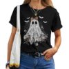 Halloween Floral Ghost Halloween Costume Girls T-shirt