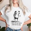 I Have To Say Weird Stuff Or I'll Die Frog Drinking Coffee T-Shirt