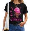 In October We Wear Pink Black Breast Cancer Awareness T-shirt
