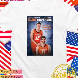 Kasparas Jakucionis and Tomislav Ivisic Illini Step Brothers T-Shirt