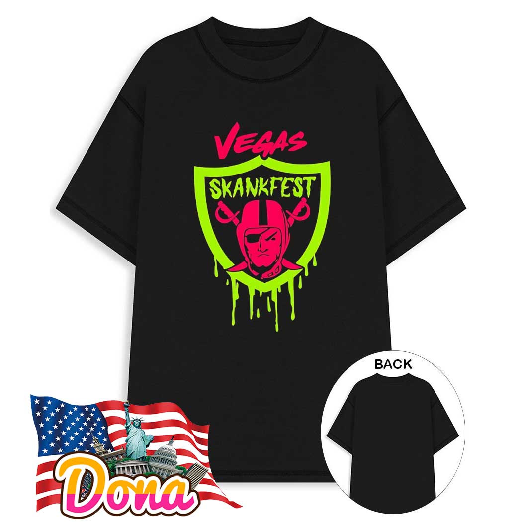 Las Vegas Raiders Vegas Skankfest Dripping parody logo T-shirt.jpg Las Vegas Raiders Vegas Skankfest Dripping parody logo T-Shirt