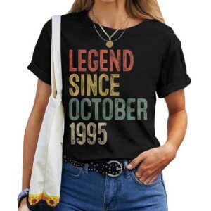 Legend October 1995 30Th Birthday 30 Year Old T-shirt