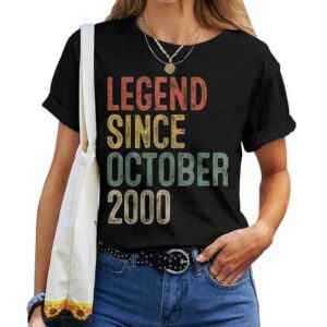 Legend October 2000 25Th Birthday 25 Year Old T-shirt