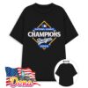 Los Angeles Dodgers 2025 National League Champions diamond logo T-Shirt