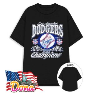 Los Angeles Dodgers 2025 National League Champions vintage T-Shirt