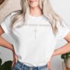 Make Heaven Crowded Cross Subtle Christian Faith Minimalist T-shirt
