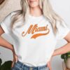 Miami Retro Script 305 City Pride Dade South Florida T-shirt