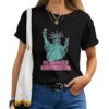 No Kings In America Statue Liberty Usa Women's Girl T-shirt