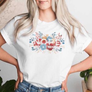 No Kings Nope Protest Feminine Floral T-shirt