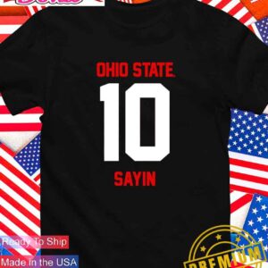 Ohio State Buckeyes Football Julian Sayin #10 T-Shirt