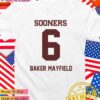Oklahoma Sooners Football Baker Mayfield #6 T-Shirt